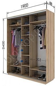 Dulap-cupe Confort-NV 3D PAL (190x60cm)