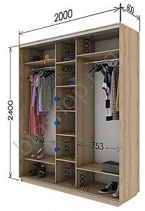 Dulap-cupe Confort-NV 3D PAL (200x60cm)