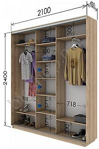 Dulap-cupe Confort-NV 3D PAL (210x45cm)