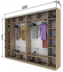 Dulap-cupe Confort-NV 4D PAL (320x45cm)