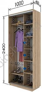 Dulap-cupe Confort-NV 2D Oglinda+foto imprimare (100x45cm)