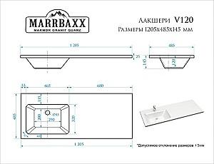 Lavoar baie Marrbaxx Lacshery V120D1 Signal White