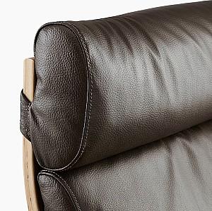 Fotoliu IKEA Poang Furnir Stejar alb/Glose Maro inchis