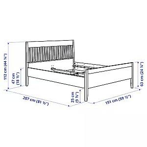 Pat IKEA Idanas Lonset 140x200 Alb