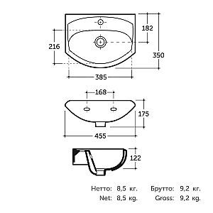 Lavoar baie Keramin Lider-N 45