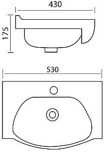 Lavoar baie Easil Roberto 50cm
