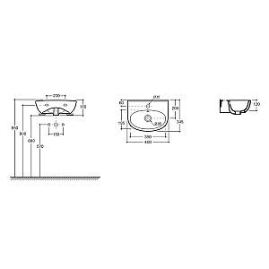 Lavoar baie Keramin Lago 45