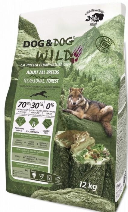 Hrana uscata pentru caini Gheda Dog&Dog Wild Regional FOREST 12kg