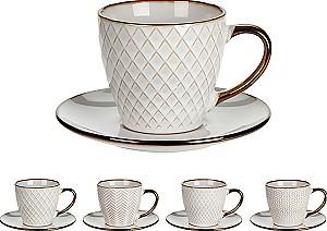 Set pentru ceai si cafea Metallic Rim 47376