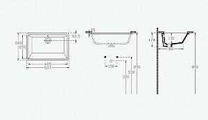 Lavoar baie Isvea Soluzione 53x34cm