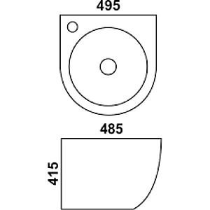 Lavoar baie Melana 805-500FBW