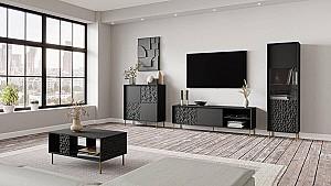 Dulap cu vitrina Halmar Bullet W-1 Negru