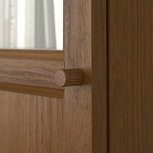 Dulap cu vitrina IKEA Billy / Oxberg 40x30x202 cm