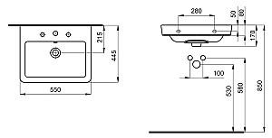Lavoar baie Roca Caserta A3270J2000