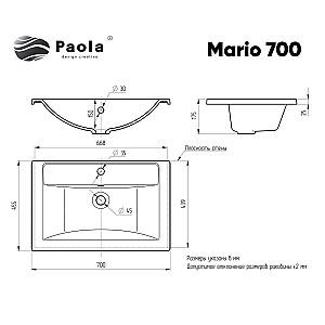 Lavoar baie Paolo Mario 700