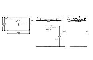 Lavoar baie Isvea SISTEMA Y 65cm
