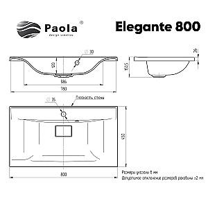 Lavoar baie Paolo Elegante 800