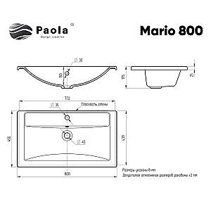 Lavoar baie Paolo Mario 800