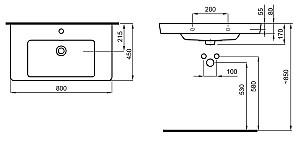 Lavoar baie Roca Caserta A3270J0000