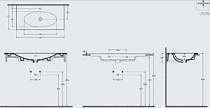 Lavoar baie Isvea SISTEMA X 101cm