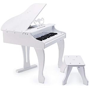 Jucarie muzicala Hape Pian alb cu scaun