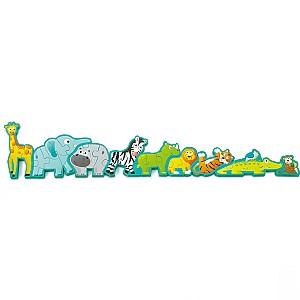 Puzzle Hape Parada animalelor (E1627)