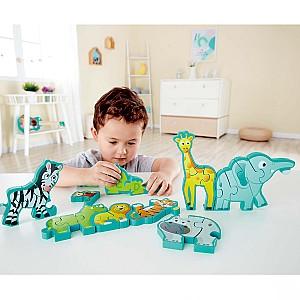 Puzzle Hape Parada animalelor (E1627)