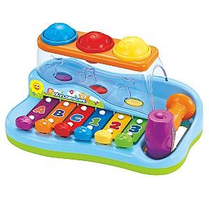 Jucarie muzicala Hola Toys Xilofon cu bile Pop N Play (856)