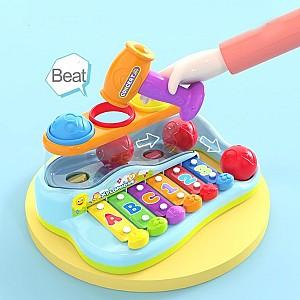 Jucarie muzicala Hola Toys Xilofon cu bile Pop N Play (856)