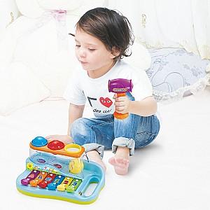 Jucarie muzicala Hola Toys Xilofon cu bile Pop N Play (856)