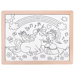 Puzzle Hape Unicorn si prieteni (E1642)