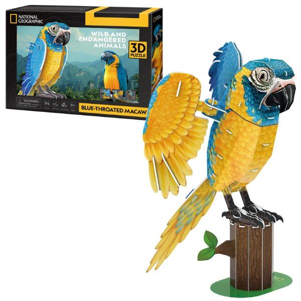 3D Puzzle CubicFun Ara cu piept galben (DS1097h)