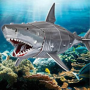 3D Puzzle CubicFun Marele rechin alb (DS1098h)