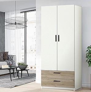 Dulap Modern Andi 80 Alb/Stejar Craft Gri (Bej)