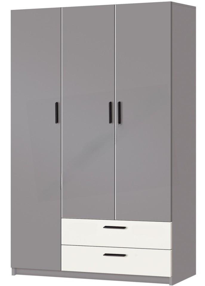 Dulap Modern Andi 120 Gri Ardezie/Alb