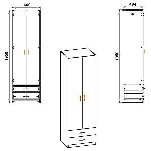 Dulap KompaniT 12 Atelie deschis (Gri)