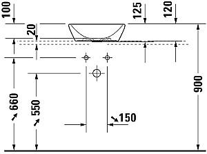 Lavoar baie Duravit D-Neo White (2371400070)