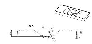 Lavoar baie Aquaform NADJA 120x50