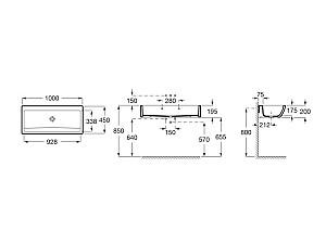 Lavoar baie Roca Meridian Scienna (368PB8)