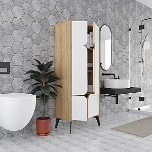 Dulap DECO Spark Stejar Sonoma(Bej)/Alb