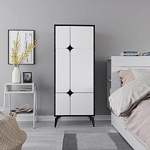 Dulap DECO Spark Bendir(Negru)/Alb