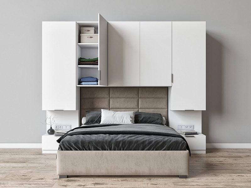 Set dormitor Indart New York 01 Alb, Modern