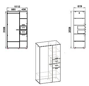 Dulap KompaniT 19 Stejar Sonoma