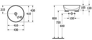 Lavoar baie Villeroy & Boch Artis (41794301)