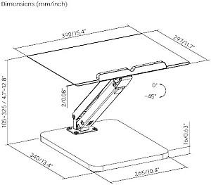 Masuta laptop Brateck DWS36-01