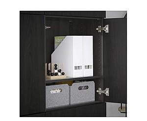 Dulap IKEA Besta Lappviken black-brown 120x40x192 cm