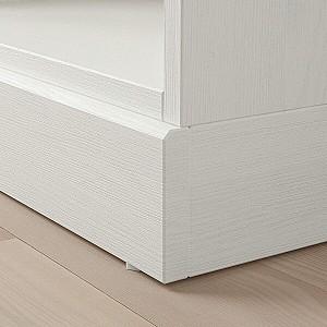 Dulap cu vitrina IKEA Havsta White 283x37x134 cm