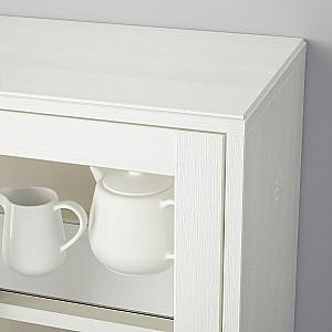 Dulap cu vitrina IKEA Havsta White 243x37x134 cm