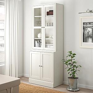 Dulap cu vitrina IKEA Havsta White 81x47x212 cm