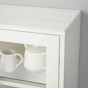Dulap cu vitrina IKEA Havsta White 162x37x134 cm